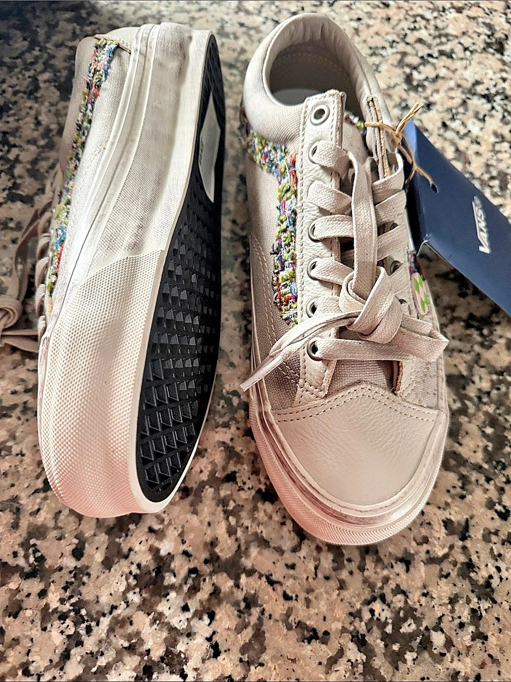 Vans Premium Old Skool 36 Souvenir Sneakers White & Pink